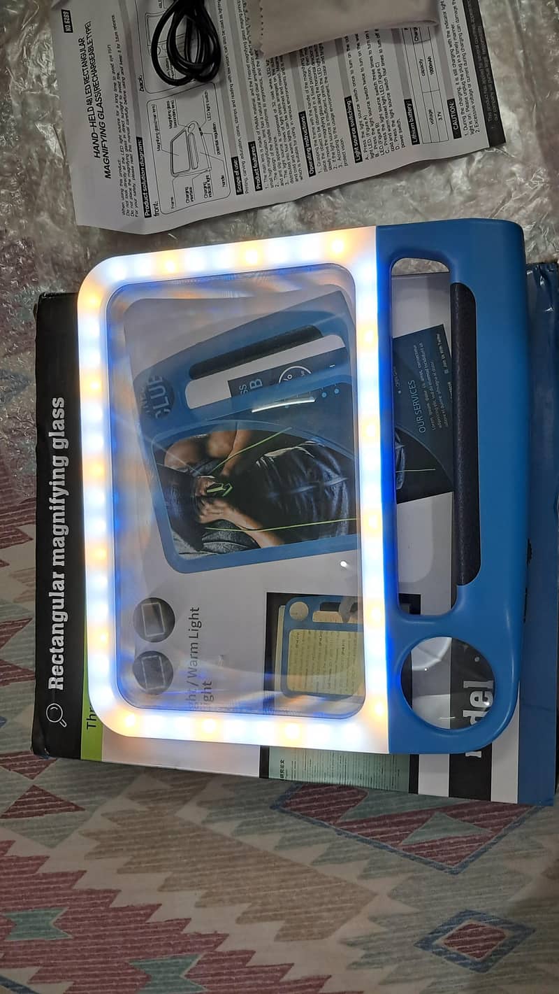 Rectangular magnifying glass 5x 12
