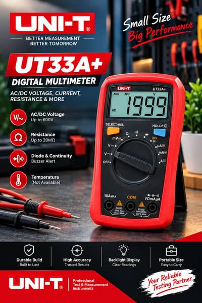 UNI-T UT33A+ Palm Size Multimeter in Pakistan