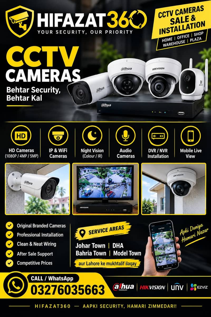 CCTV Camera Installation Services Available in Lahore - Camera ...