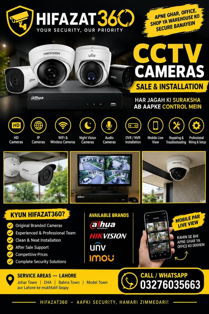 CCTV Camera Installation Services Available in Lahore - Camera ...