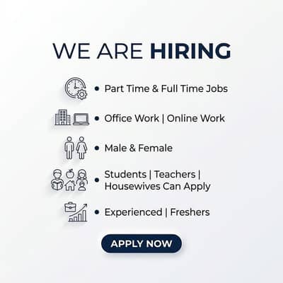 Online work available in Lahore _ Male/female