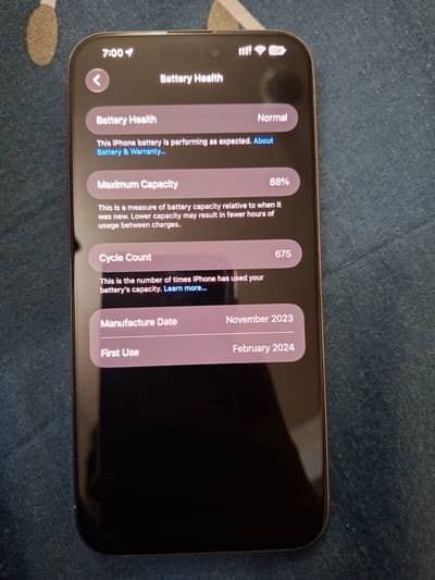 Apple iPhone 15 Pro Max 256GB | PTA Approved | 88% Battery Health |