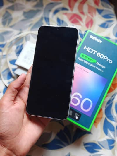 Infinix Hot 60 Pro 128GB PTA Approved with Box Charger sara saman