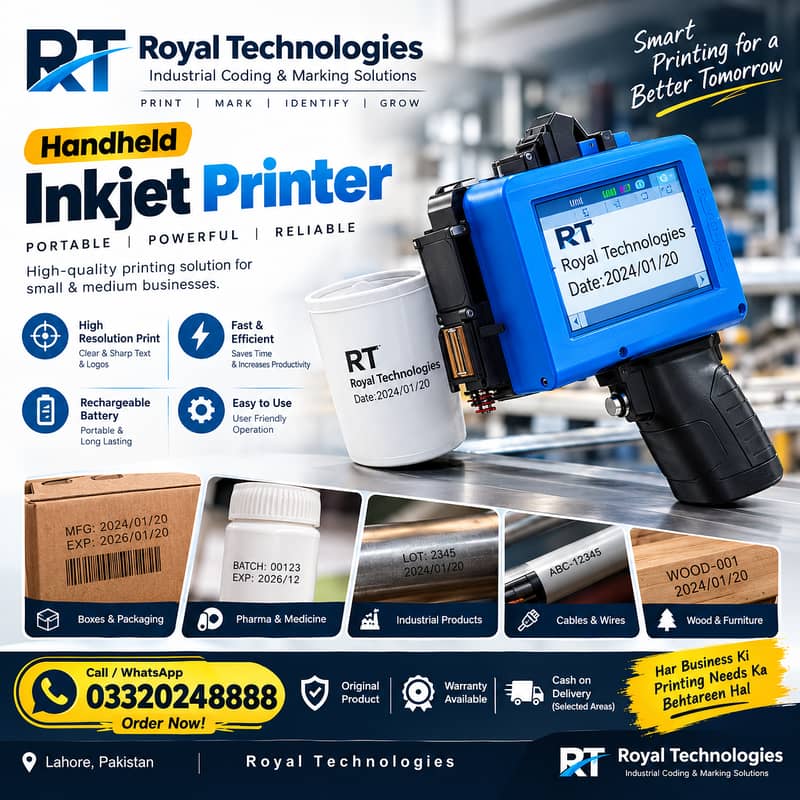 Mini Handheld Inkjet Printer 0