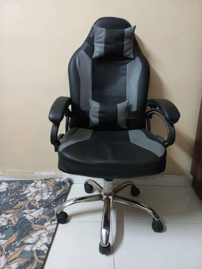 Office / Gaming Chair, Black & Grey, High Back, 2 Months Used