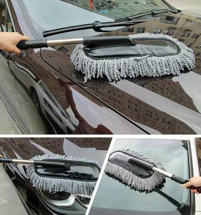 Extendable Car Duster Cleaning Mop Brush Scratch Free Microfiber