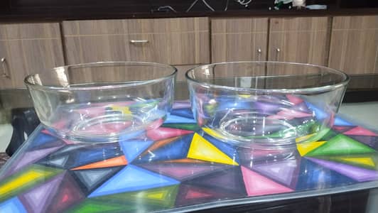 Premium Glass Serving Bowls – Set of 2
