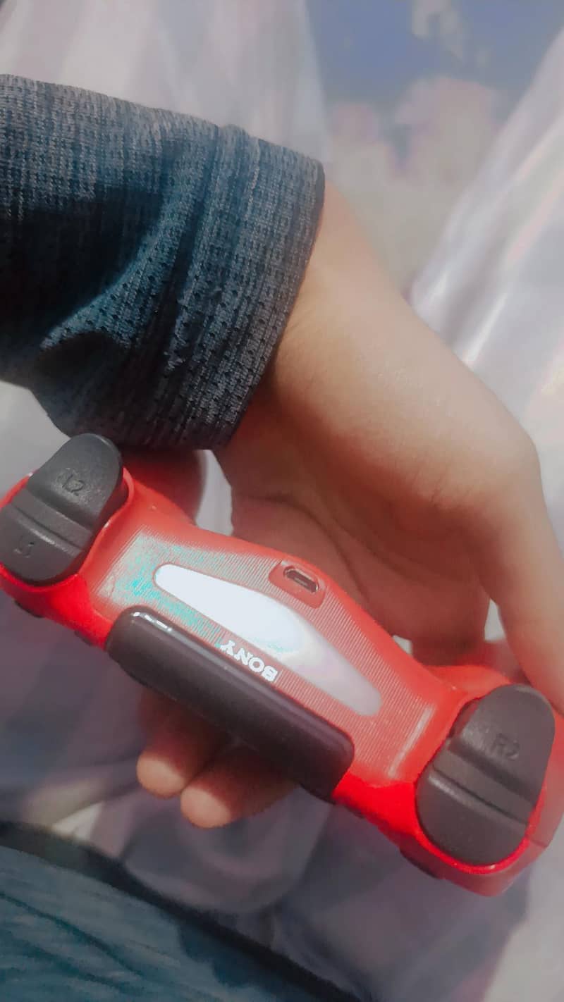 PS4 Red Colour Original Controller 1