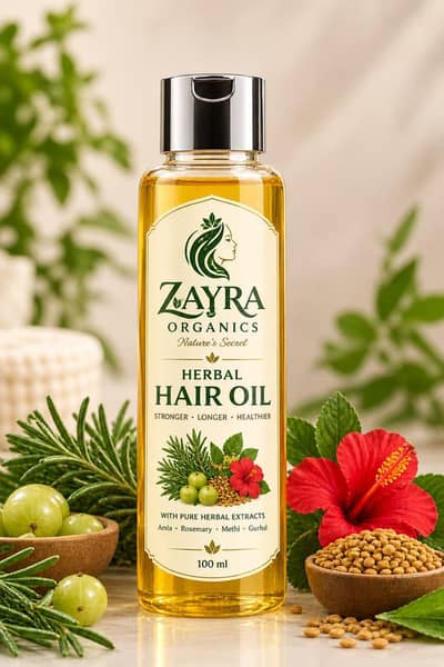 100% Pure Herbal Hair Oil | Hair Fall Solution 100ml - Karachi