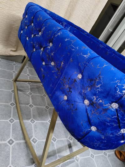 Baby Cradle And Round Puff velEt