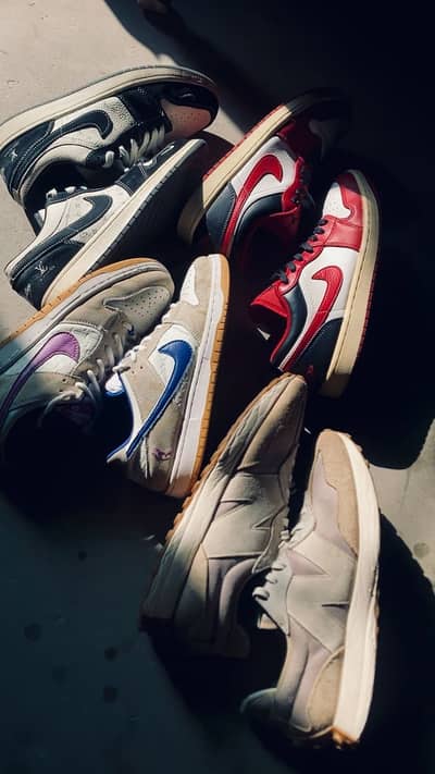 Nike Dunks and New balance 327