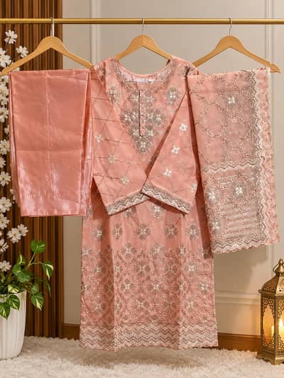 Silk peach pink