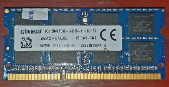8gb ddr3l ram for laptop