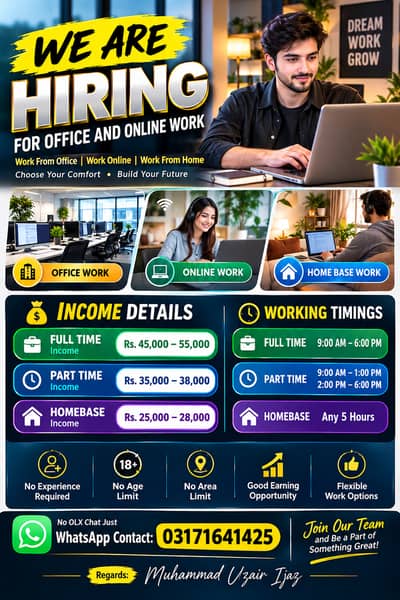 Office, Online & Work From Home Jobs | Full-Time & Part-Time