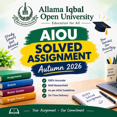 AIOU Autumn 2026 assignments