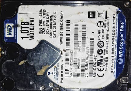 Hard drive 1TB/ 100GB