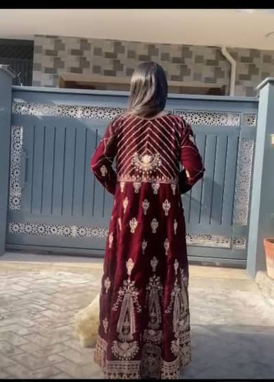 3 piece velvet frock