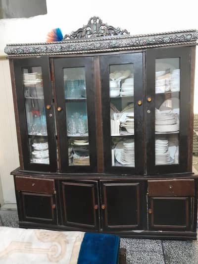 wooden showcase
