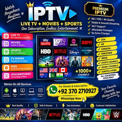 Oplex IPTV – Premium Live TV, Sports, Movies & Entertainment | HD & 4K