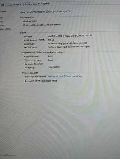 Dell Core I5 5th Gen