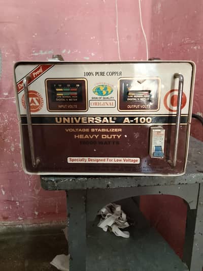 Universal A-100 Voltage Stabilizer 10000 Watt Heavy Duty