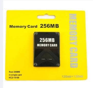 256MB Memory Card for PS2 for Playstation 2 128MB+128MB E R6035