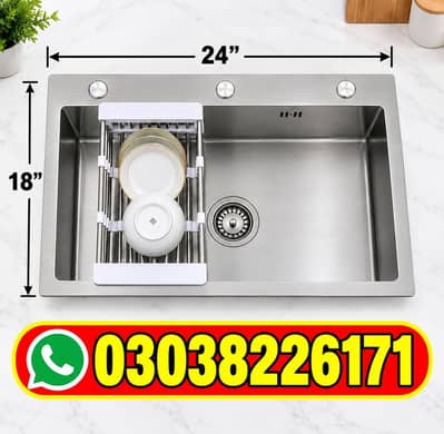 kitchen Sink / Single Bowl Sink / Handmade Sink / Double Bowl Sink