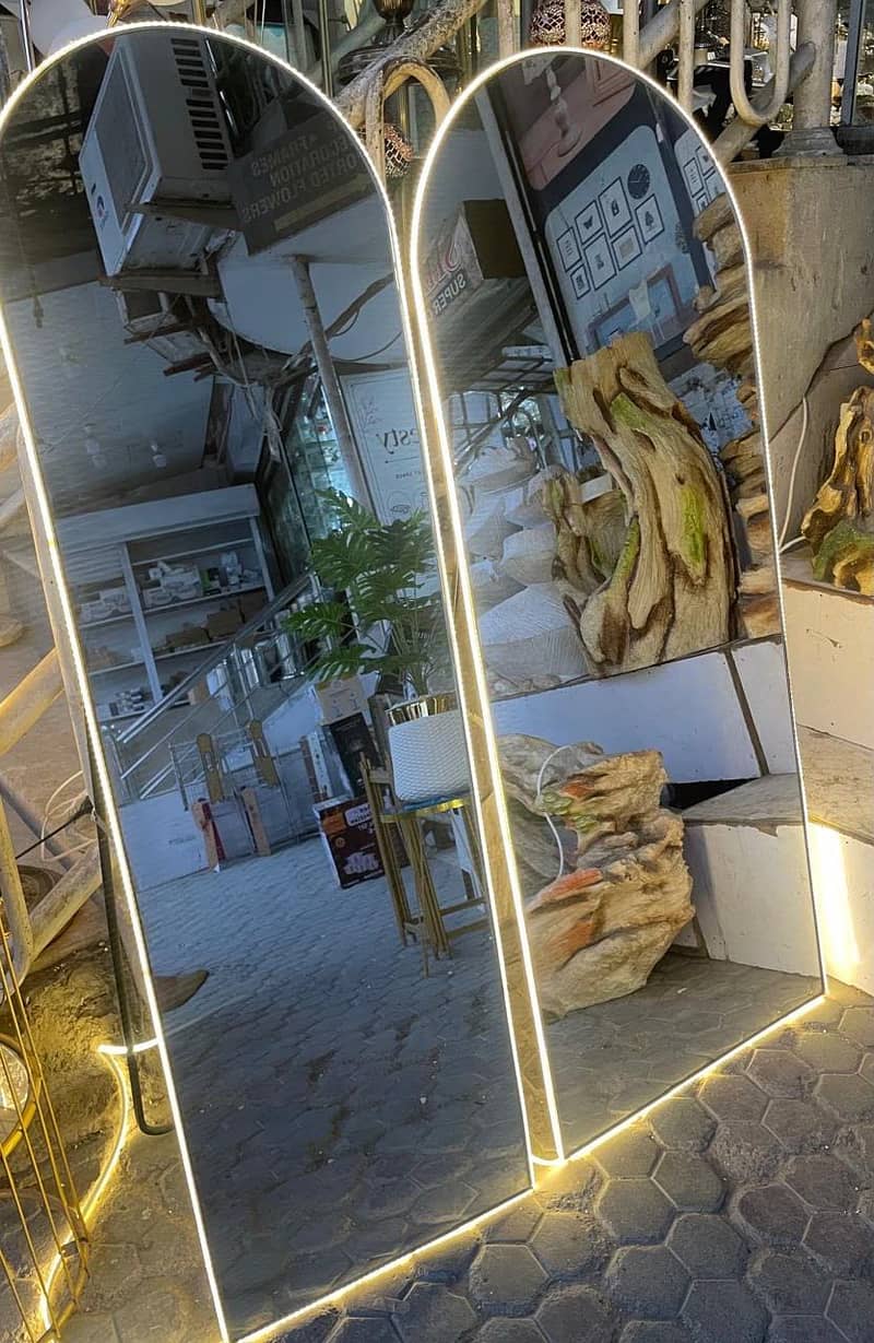 Standing mirror Cloud shape mirror Round Mirror 6