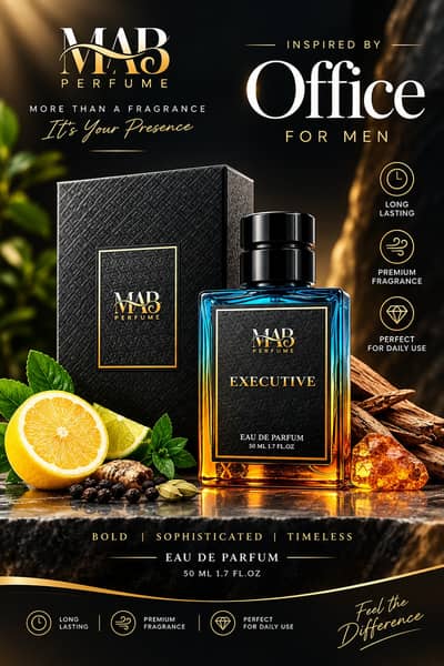 EXECUTIVE by MAB NEXUS Mens Perfume 50ml with Gift Box
