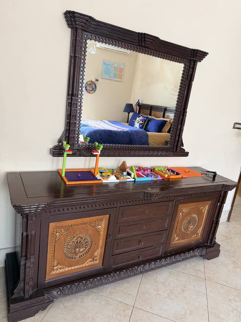 kalamkar bed set 1