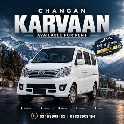 Rent a Karvan/APV/seven seater/changan is available