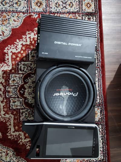 pioneer woofer 4 ohm +4 channel Amplifier