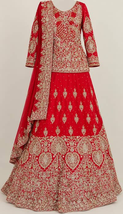 Beautiful Red Bridal Lehenga for Sale