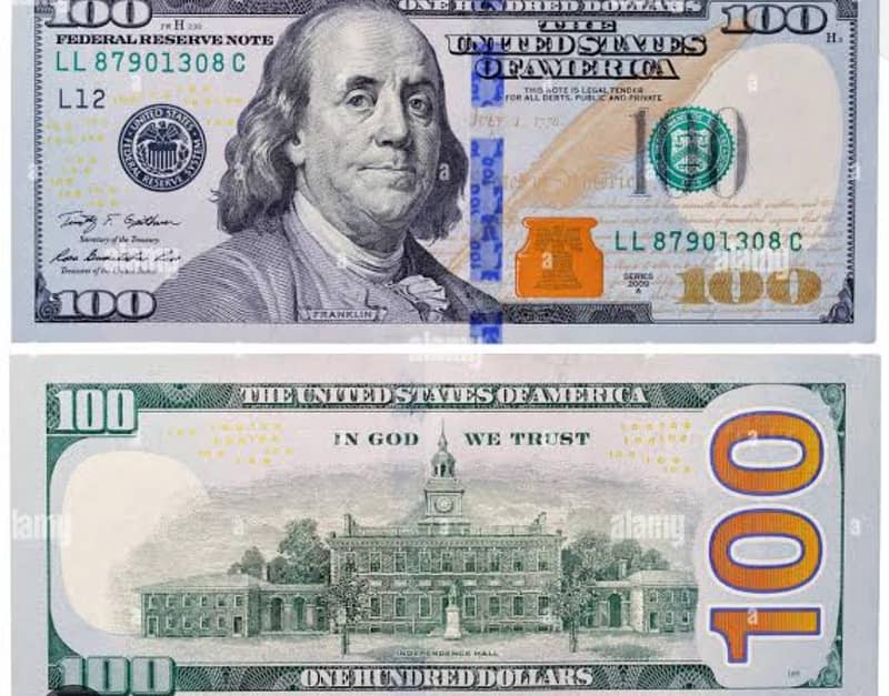100 dollar 0