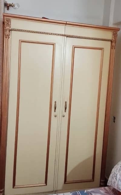 2-Door Wooden Almari for Sale – Good Condition