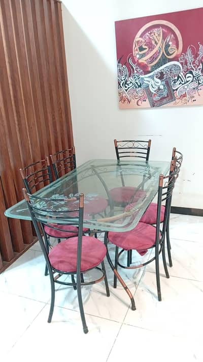 Used Dining Table with 5 Chairs