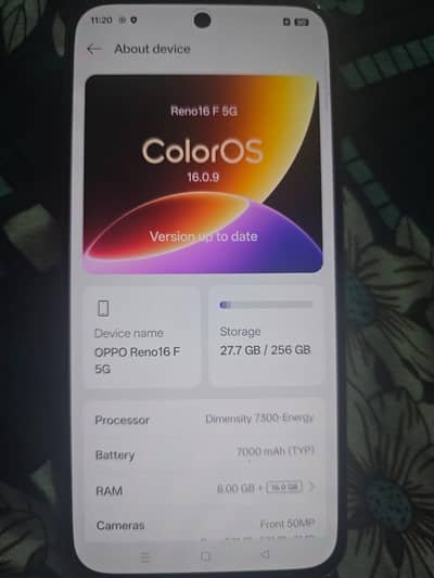 Urgent Sale – Oppo Reno 16 F (8/256GB) | 10/10 Condition