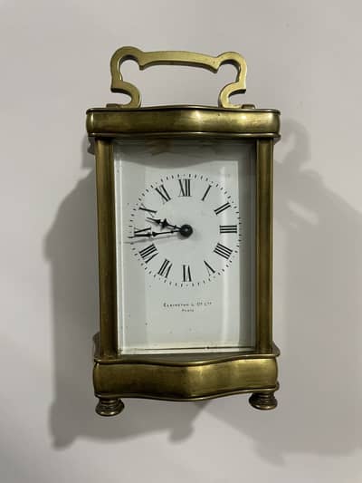 Antique clock decoration piece