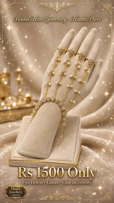 bridal haath phool Rs 1500 free delivery lahore