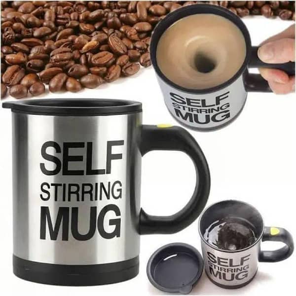 Self Stirring Coffee Mug Cup Funny Electric Stainless Steel Automatic Self Mixing Spinning Home Office Travel Cup