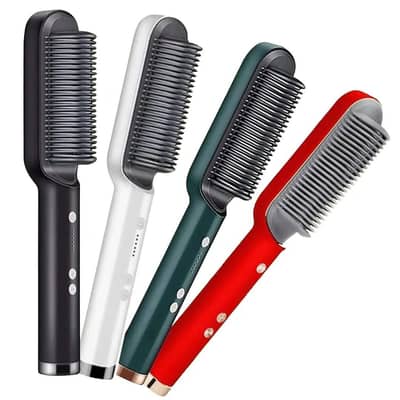 2-in-1 Electric Hair Straightener Brush Hair Styling Tool