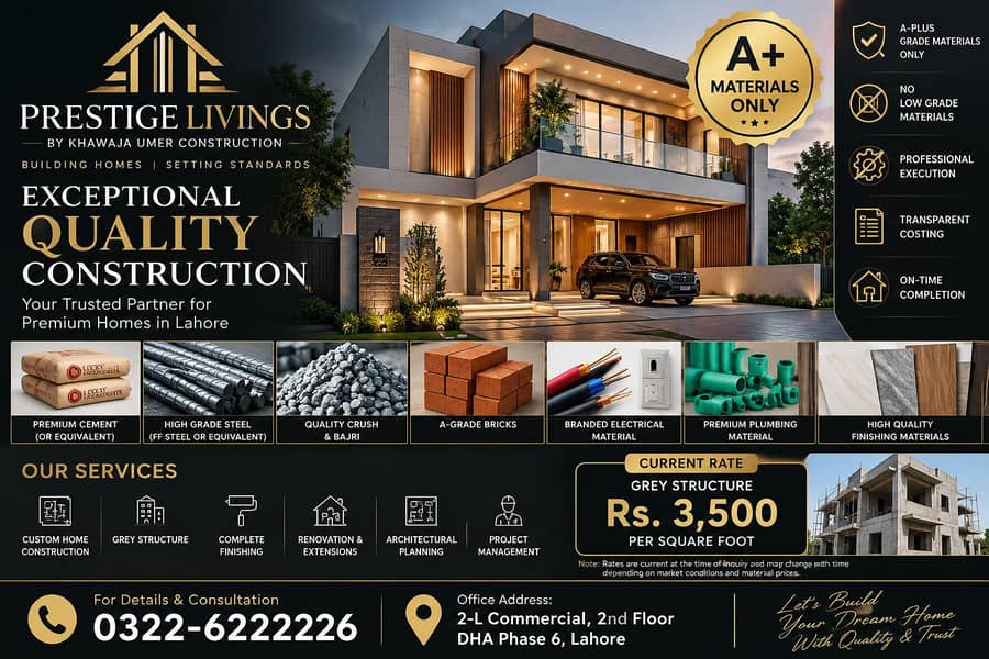 House construction services with A+ Materials 2