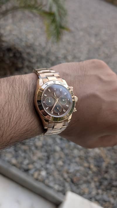 Rose Gold Men's Chronograph Watch