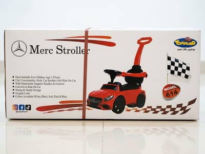 BRAND NEW Toyshland Merc Stroller & Ride-On Push Car (Model 614)