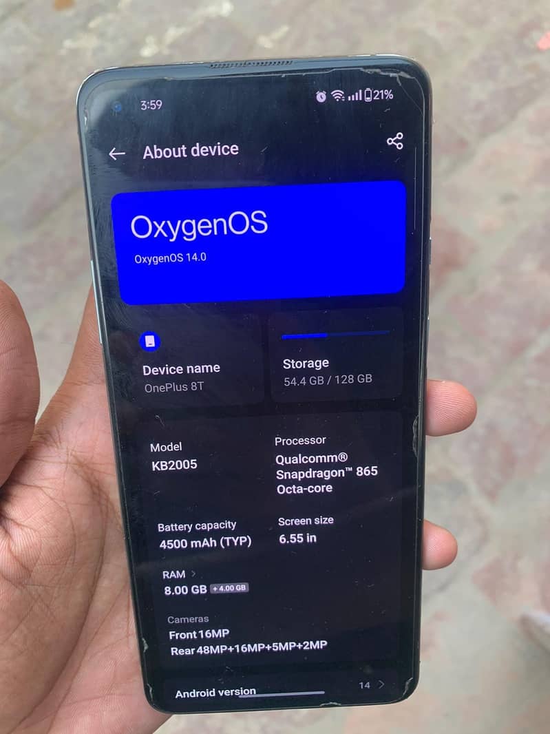 One Plus 8T 6
