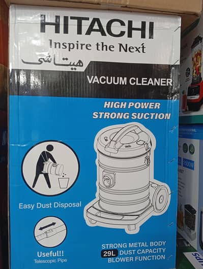 Hitachi Company vaccum cleaner brand new 29 litre capacity