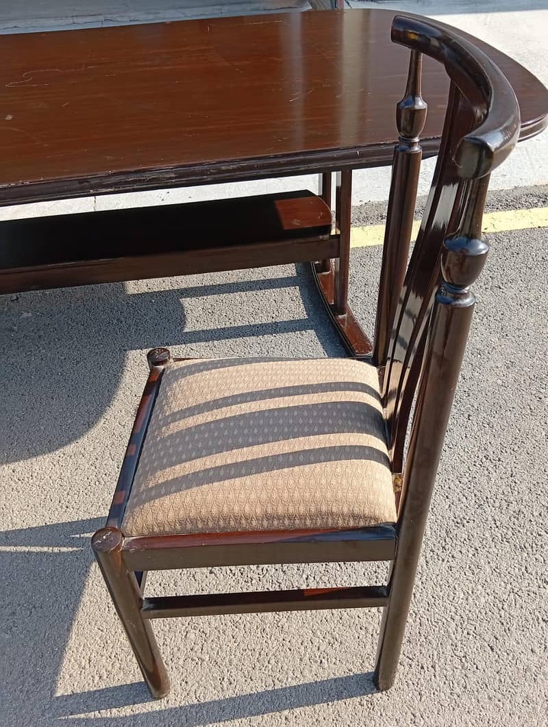 Sheesham Dining Table 8 Chairs - Solid Wood 4