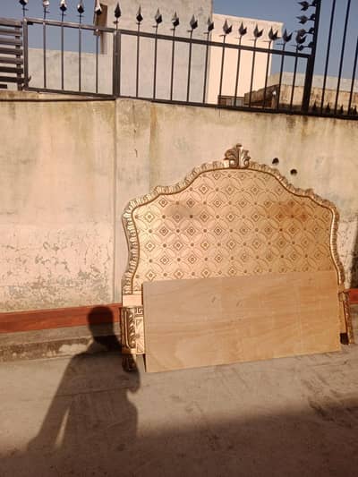 Golden Designer Bed Set with Side Tables for Sale – Rawalpindi