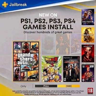 Playstation 2 , 3 , 4 Games Installing And Jailbreak Installing