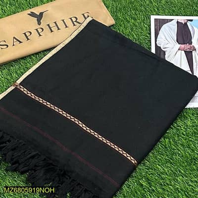 green embroidered wool shawl for winter Pakistan